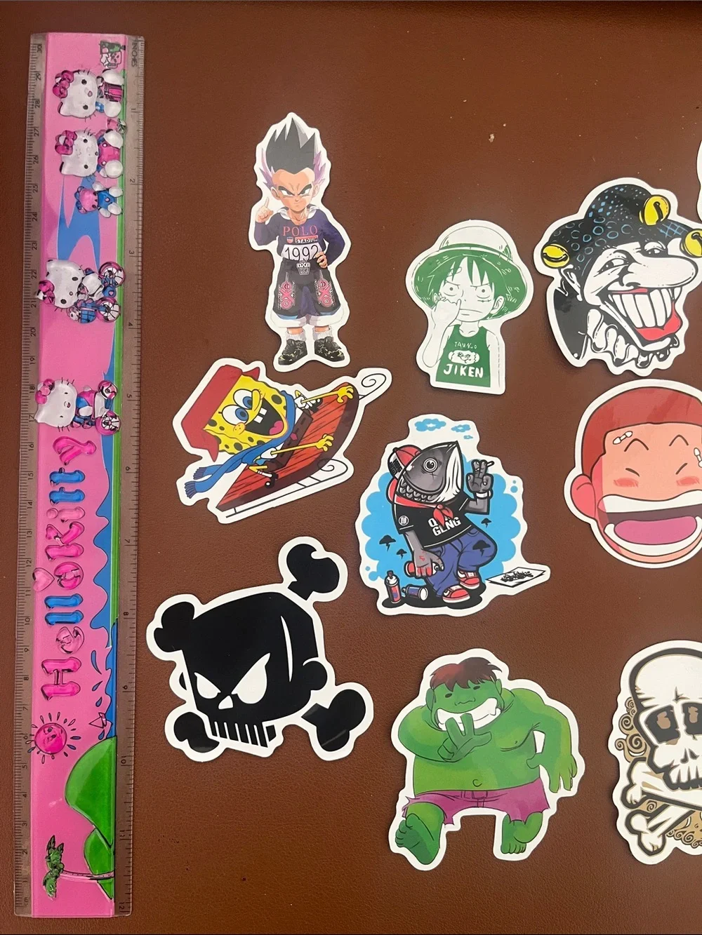 Kids Character Sticker Pack -Mixed Color Fun great on laptops set is 21 stickers